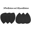 Opaz 6 Pcs Black Makeup Sponge Blender Set Non-latex Beauty Foundation Blending Edgeless Flawless Liquid, Cream, and Powder applicator sponges Puff set case