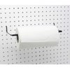 Paper Towel Holder for Pegboard, Extendable, Fit Any Standard Pegboard, Pegboard Organization Accessory Hook for Workshop, Garage, Kitchen, Laundry Room, Bathroom 2 Packs, Black (2 PCS)