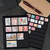 Stamp Collection Inserts - Collector Stamp Album 12 Sheets with 4 mixed sizes for Stamp Collection Binder Kit IS01MX212