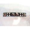 Generic Small dark metal and rhinestone hair clip clamp barrette