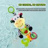 Interactive 3D Teethers Musical Baby Toy-Plush Stroller Hanging Doll for Infant Babies Stuffed Animal Activity Soft Toys with Multi-Sensory Crinkle, Rattle & Textures for Tummy Time 0-3 Years Cow