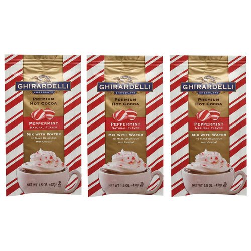 Ghirardelli Premium Peppermint Hot Cocoa Mix, 3-pack