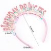 Canitor Princess Headband for Women Girls - Crown Tiara Happy Birthday Party Decorations Dress Up Gifts 4-6