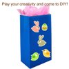 KEYYOOMY 100 CT Small Paper Bags Navy Blue Party Goody Bags Party Favor Bags Paper Lunch Bags (100 CT, 3.1 X 5.1 X 9.4 In)