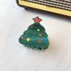 Christmas Tree Hair Claw Clips, Christmas Hair Clips Cute Tree Hair Grip Clips Strong Hold Cartoon Acrylic Jaw Claw Clips Christmas Claw Clips Nonslip Hair Barrettes Festive Hair Decoration for Women