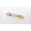 Generic Slim 2.25 inch silver rose gold filigree alligator hair clip fine thin hair
