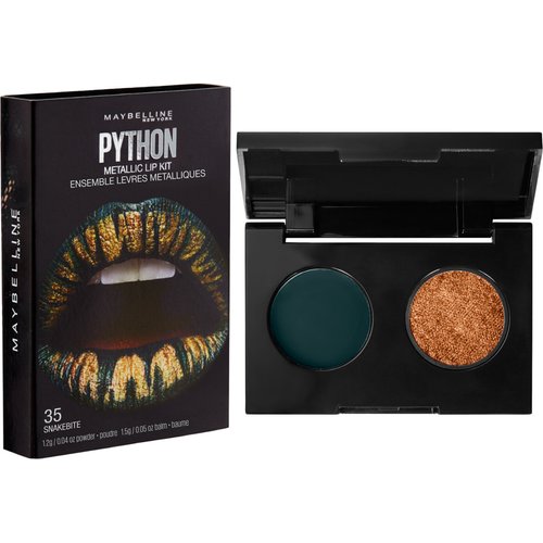 Maybelline New York Lip Studio Python Metallic Lip Makeup Kit, Snakebite, 0.09 oz.