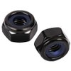 1/4-20 Nylon Insert Hex Lock Nuts Locknuts, 304 Stainless Steel 18-8, Black Oxide, 25 PCS