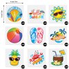 Patelai 144 Pieces Kids Tattoo Summer Party Tattoo Hawaiian Luau Themed Tattoos Tropical Beach Tattoos Waterproof Temporary Tattoos Stickers Party Decoration Supplies for Adults, 9 Styles