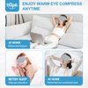 Hilph Microwave Warm Eye Mask for Dry Eyes, Heated Eye Mask Moist Heat Warm Eye Compress for Blepharitis, Styes, Tired Itchy Eyes, Eye Strain, Fatigue Eye Treatment (Grey)