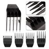 Professional Peanut Clipper Guards - 4-Piece Clipper Guides For Wahl Peanut, Trimmer Cutting Guides Set - Competible with Peanut Blade, Black
