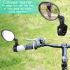 Bike Mirror 360 Degree Adjustable Safe Rotatable Handlebar Mirror Bicycle Mirror Cycling Rear View Mirror Shockproof Acrylic Convex Mirror Rearview Mirror for Mountain Road Bike(2 Pieces)