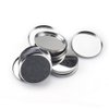 20 Pieces Empty Round Metal Tin Palette Pans Round Metal Pans Cosmetic Eyeshadow Pans for Eyeshadow Palette Magnetic Makeup Palette, 36mm Diameter 3.5mm Height