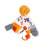 The Learning Lovey Philadelphia 76ers Baby Tag Toy - NBA Basketball - Baby Sensory Crinkle Toys - Soft & Safe - Ideal Baby Stroller Toy - BPA Free w/Stroller Clip