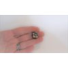 Generic Metal tiny mini small bronze tone flower hair claw clip