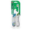 GUM Folding Travel Toothbrush, Stockling Stuffer, Compact Head + Tongue Cleaner, Soft Bristled Travel Toothbrushes for Adults, 2ct
