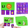 Learning Toys for Kids Ages 3-6: Snap & Match Beginning Sounds Cognitive 12 Letters Flash Cards Kindergarten Classroom Must Have Easter Birthday Gifts Educational Toys for Boys Girls Preschool