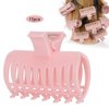 Haosie 15PCS Hot Roller Clips, Curler Claw Clips for Girls Women, Hair Section Fixing Clamps, Holding Hairdressing Tool for Long and Medium Hair (Pink)