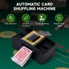 Unniweei Automatic Card Shuffler 1-2 Decks, Electric Battery-Operated Shuffler, Casino Card Game for Poker, Home Card Game, UNO, Phase10, Texas Hold'em, Blackjack, Home Party Club Game