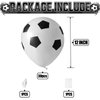 30pcs Soccer Balloon,Soccer Party Birthday Decorations,Football Balloon for Boys,12 Inch Black White Soccer Latex Balloons for Kids Football Euros Football Sport Theme Party Decorations