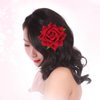 Topbuti 6 Pcs Rose Flower Hair Clip Rose Brooch Floral Hair Accessories for Woman Girls Flamenco Dancer Mexican Wedding Party Mother's Day Halloween Costume