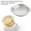 Hicook Stainless Steel Spaetzle Maker Lid with Scraper Traditional German Egg Noodle Maker Pan Pot Spaghetti Strainer