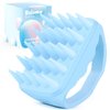 Bsisme Scalp Massager Hair Growth, Scalp Scrubber with Soft Silicone Bristles for Dandruff Removal, Shampoo Brush for Men Women Kids Pets Wet Dry Hair Scalp Exfoliator, Blue