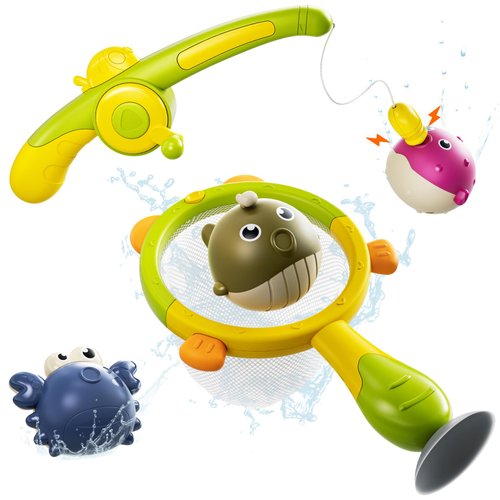OR OR TU Bath Toys for Toddlers, Bathtub Toys Baby Bath Toy, Magnetic Fishing Game for Toddles and Babies Age 3 4 5+ Year Old