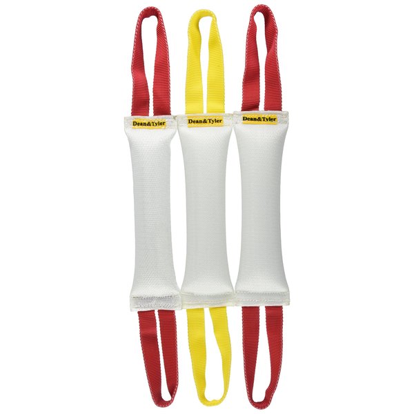 Dean & Tyler Bundle of 3 Tugs for Pets, Fire Hose, 12-Inch by 4-Inch