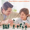 Wankko 2-Inch Plastic Army Men Action Figures, 10 Unique Sculpts, Pack of 100 (Green)
