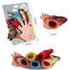 Dinosaur Finger Puppets Toys,Soft Rubber Bath Animal Head Finger Toys, Dinosaur Pinata Stuffers, Dinosaur Birthday Party Supplies Favors Decorations for Kids Toddlers Boys Girls (DinosaurPuppet_KB10)