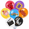 28Pcs Balloons for Friends Birthday Party Supplies, Includes 7 Styles Printed Ideal for TV Show Party Decorations Favors