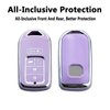 Yuebutor Key Fob Cover Case Compatible with Honda Accord Civic CRV HRV CRZ Fit Odyssey Passport Pilot Jed Crider Crosstour Spirior Accessories Shell (Purple-Single Set)