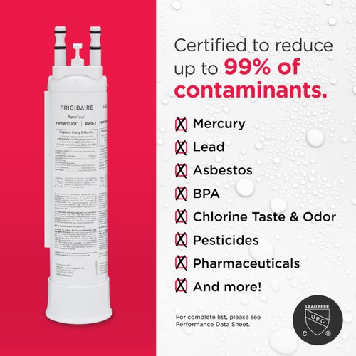 Frigidaire FPPWFU01 PurePour PWF-1 Water Filter 1 Count (Pack of 1)