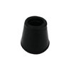 Shepherd Hardware 8758E Leg Tips 1/2-Inch Inside Diameter Rubber Chair Leg Caps, Black, 24 Count (Pack of 1)