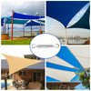 Shade Sail Hardware Kit, Sun Shade Hardware Kit with 304 Stainless Steel Wire Rope for Square/Rectangle/Triangle Sun Shade Sails, Anti-Rust Stainless Steel Accessories for Outdoor (6 inch, 50 pcs)