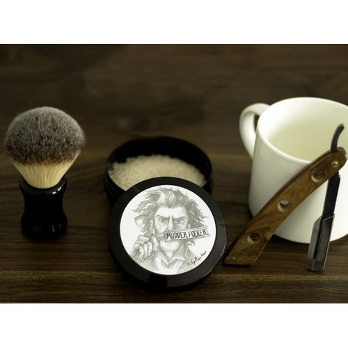 RazoRock Mudder Focker Italian Shaving Soap for Shaving - Grey - Bergamot, Jasmine & Sandalwood, 150ml / 5 oz - Pack of 1