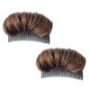 HEITIGN Volume Up Hairstyle Clip Bun Maker Insert Tool Multi Functional Hair Accessories (Light Brown)