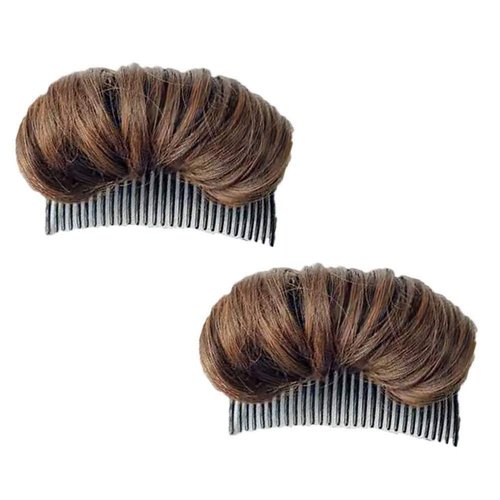 HEITIGN Volume Up Hairstyle Clip Bun Maker Insert Tool Multi Functional Hair Accessories (Light Brown)