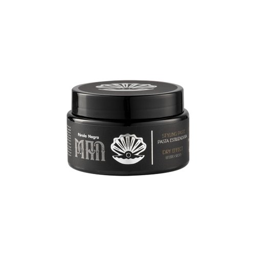 Pérola Negra Men's Styling Paste, Extra-Strong Hold, Dry Effect, Shapes Hair, 2.82 oz