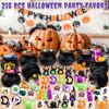 216PCS Halloween Party Favors 24 Pack Prefilled Small Plastic Witch Cauldron Halloween Toys Bulk Halloween Goodie Bag Fillers Halloween Miniatures Classroom Favors Trick or Treat Toy Halloween Prizes