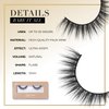 Lilly Lashes Everyday Bare it All Natural Lashes - Faux Mink Natural Eyelashes, False Eyelashes Everyday Use, Cat Eye Lashes, Individual Lashes Reusable up to 20x, No Lash Glue Included (13mm)