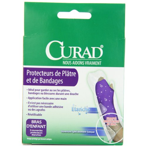 Curad Cast and Bandage Protector, Child Arm, Waterproof, 2 Count