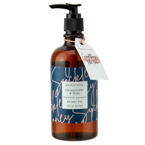 Paladone Honeysuckle and Rose Shower Gel with Pump, 350ml, Scented Body Wash