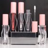 COSIDEA 30pcs Empty 2.5ml/0.08oz Pink lip gloss tubes with wand unique Wave shape lipgloss tube container small capacity for lip Tint DIY (30)