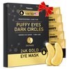 Tibobo Under Eye Patches (24 Pairs) - 24K Gold Eye Masks Enriched with Abundant Collagen | Diminish Dark Circles and Puffiness | Anti-Aging, Smooth Fine Line, Nourish Skin - Christmas Gifts for Women