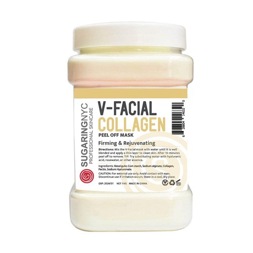 Sugaring NYC Collagen Vajacial Jelly Mask Peel-Off Bikini Underarms Area Peel Mask - Collagen - Professional Size 23oz Collagen