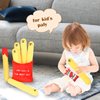 French Fries Food Plush, Cute Funny Stuffed Plushie Pillow, Soft Fluffy French Fry Cushion, Kawaii Food Shaped Design, Filled Fries Plush Toys Pet Supplies, Unique Birthday Gift for Kids Girls Boys