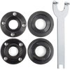 KOWOOD 4-1/2" 5" 5pcs Angle Grinder Flange Nuts with Spanner Compatible for Dewalt Makita Angle Grinder Flange with 5/8"-11 threaded shaft