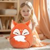 Glow Guards 12-Inch Red Fox Plush Pillow Cute Fox Stuffed Animal Soft Fox Plush Toy Stuffed Animals Fox Birthday Gift for Boys Girls Kids,Red Fox
